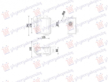 HLADNJAK INTERKULERA 2.0 DIZEL (135x176x80)