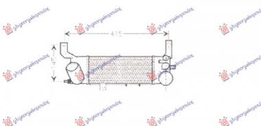 HLADNJAK INTERKULERA 2.0 DIZEL (250x120)