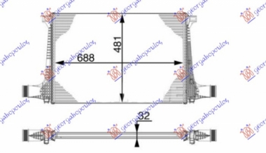 HLADNJAK INTERKULERA 3.0DIZ (690x480x32)