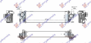 HLADNJAK INTERKULERA (615x160x80)