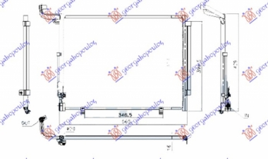 HLADNJAK KLIME 1.0 BEN AUTO (490x410x16)