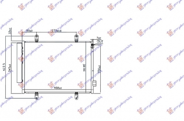 HLADNJAK KLIME 1.0 BENZIN (488x353x12) (KOYO)