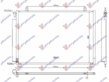 HLADNJAK KLIME 1.0/1.2 I 16v HIBRID BENZIN (565x385x12) (KOYO)
