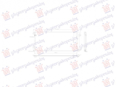 HLADNJAK KLIME 1.0/1.5 VTEC BENZIN (665x305x12) (KOYO)