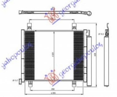 HLADNJAK KLIME 1.0i /12V (400x330x16) (MARELLI)