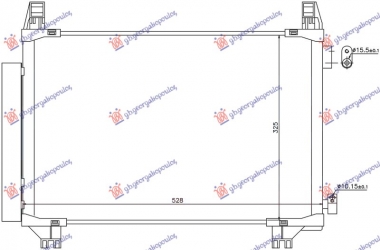 HLADNJAK KLIME 1.0i/1.3 16v (497x320x16) (FRANCUSKA) (NRF)