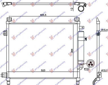 HLADNJAK KLIME 1.2 BENZIN (490x385x12)