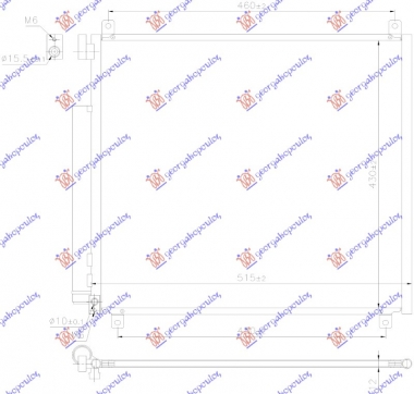 HLADNJAK KLIME 1.2 BENZIN (500x430x12) (KOYO)