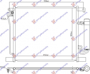 HLADNJAK KLIME 1.2 DIG-T/1.6 DIG-T BENZIN (492x395) (KOYO)