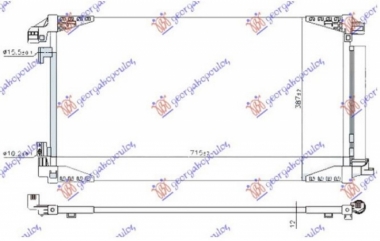 HLADNJAK KLIME 1.2 TURBO BENZIN (690x400x12) (NRF)