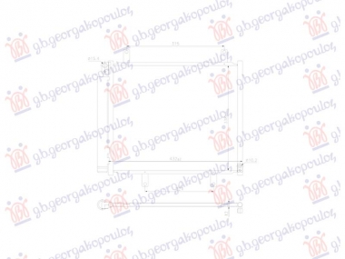 HLADNJAK KLIME 1.5 BENZIN (570x630x12)