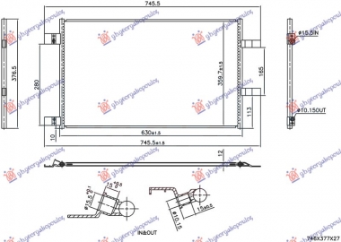 HLADNJAK KLIME 1.5 Dci DIZEL (598x370x12)