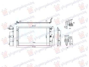 HLADNJAK KLIME 1.5 DIZEL 2018- (725x393x12)