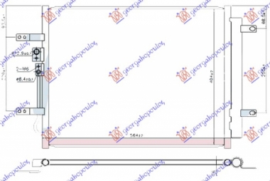 HLADNJAK KLIME 1.6 BEN/HIB (520x405x16)