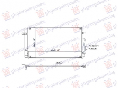 HLADNJAK KLIME 1.6 BENZIN (643x345x12)