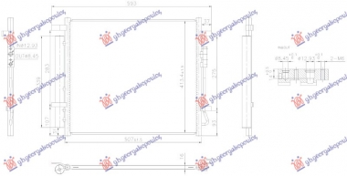 HLADNJAK KLIME 1.6 DIZEL / 1.6 BENZIN/HIBRID (466x413)