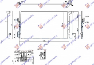 HLADNJAK KLIME 1.6 GDI (99KW) 2.0 MPi BENZIN (655x370x16) (CESKA) (NISSENS)