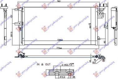HLADNJAK KLIME 1.6i 16V TURBO - 2.0 TDCi (MARELLI)