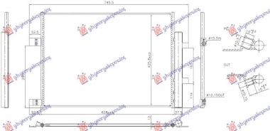 HLADNJAK KLIME 1.7 BENZIN (629x425x12) (NISSENS)