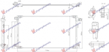 HLADNJAK KLIME 1.8 HIBRID BENZIN (675x375x12) (KOYO)