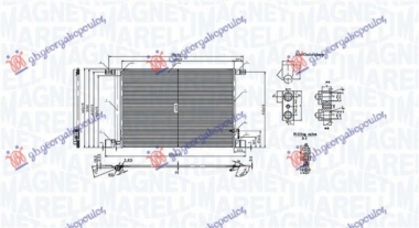 HLADNJAK KLIME 2.0-3.0 TFSI/3.0 TDI (676x444x12) (MARELLI)