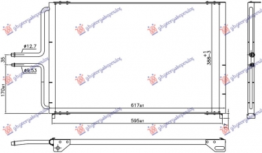 HLADNJAK KLIME 2.0 BENZIN (633x334x12) (MARELLI)