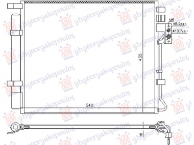 HLADNJAK KLIME 2.0/2.2 BENZIN (540x435)