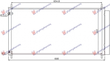 HLADNJAK KLIME 2.0/2.2 D4D DIZEL (670x330x16) (KOYO)
