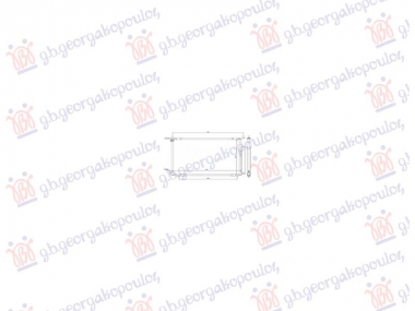 HLADNJAK KLIME 2.0/2.4 BENZIN (665x360x16) (NRF)