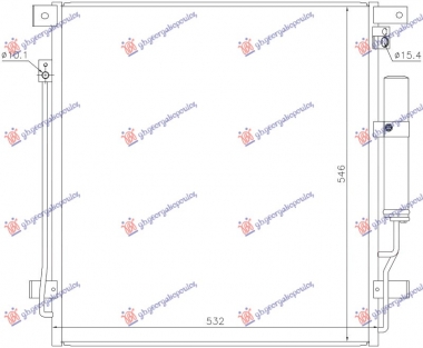 HLADNJAK KLIME 2.2/2.4 DIZEL (532x562x12) (KOYO)