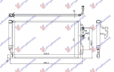 HLADNJAK KLIME 3.0 (M135i) BENZIN (AUTO) (600x345x16) (NISSENS)