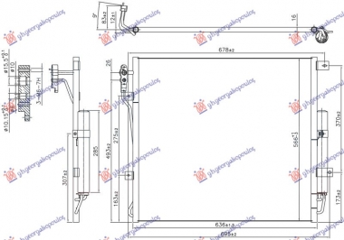 HLADNJAK KLIME 3.0/5.0 BENZIN (637x570x16)
