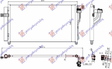 HLADNJAK KLIME (61x35) 1.4i-1.6i 16V