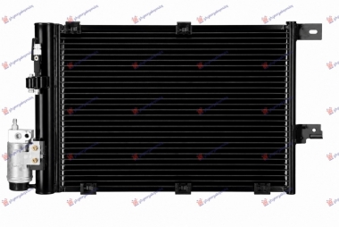 HLADNJAK KLIME ASSY -2002 (540x382x16) (HOSE-FILTER SAME SIDE) (NISSENS)