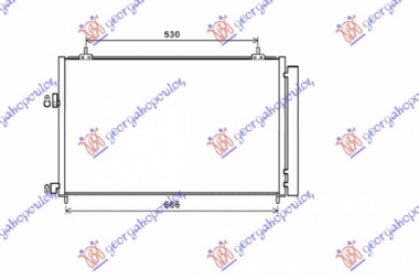 HLADNJAK KLIME BENZIN DIZEL (655x415x16)