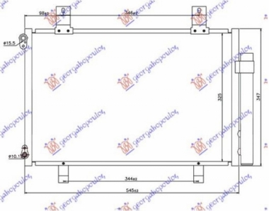 HLADNJAK KLIME BENZIN/DIZEL (500x335x16) (KOYO)