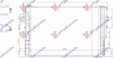 HLADNJAK KLIME BENZIN/DIZEL (610x458) (MARELLI)