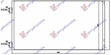 HLADNJAK KLIME BENZIN/DIZEL (625x330x12) (KOYO)