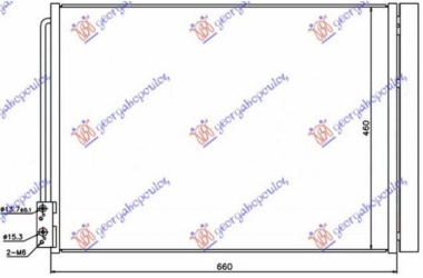 HLADNJAK KLIME BENZIN/DIZEL (&GT/F07) (625x470x16) BEHR TIP (KOYO)