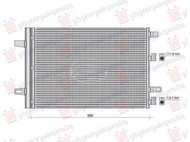 HLADNJAK KLIME SVI MODELI BENZIN/DIZEL (570x430x12) (NRF)