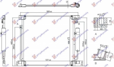 HLADNJAK KLIME ZA SVE MODELSE (515x503x12) (KOYO)