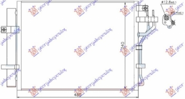 HLADNJAK KLIME ZA SVE MODELSE BENZIN (440x340x16) (NRF)