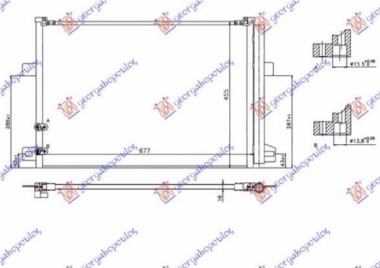 HLADNJAK KLIME ZA SVE MODELSE BENZIN/DIZEL (640x440x16) (KOYO)