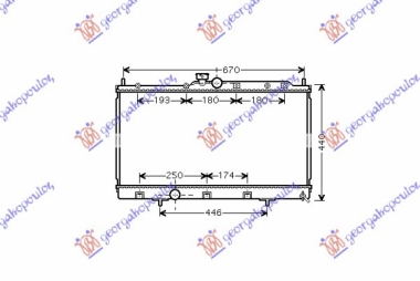 HLADNJAK MOT. 1.3-1.6-2.0 16V 37.5x68.5