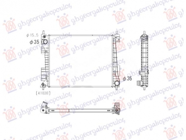 HLADNJAK MOTORA 1.0 BENZIN/HIBRID (480x382) (NISSENS)