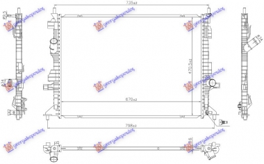 HLADNJAK MOTORA 1.0 EcoBoost BENZIN - 1.5 EcoBlue DIZEL (672x488) (NRF)