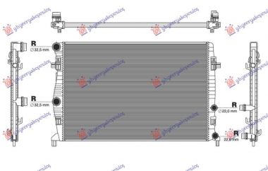 HLADNJAK MOTORA 1.0 TGI/1.0 TSI BENZIN - 1.6 TDI DIZEL (MANUELNI/AUTOMATSKI) (650x439) (NISSENS)