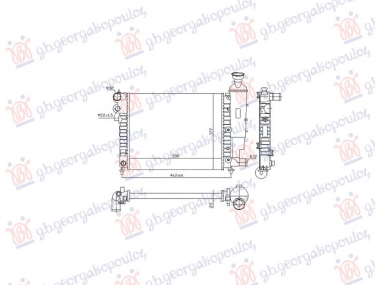 HLADNJAK MOTORA 1.0/1.1/1.4 BENZIN (390x320) (NRF)