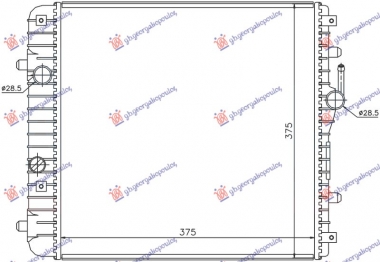 HLADNJAK MOTORA 1.0/1.2 (37.5x38) (MADJARSKA) (ZATVOREN SISTEM) (NRF)