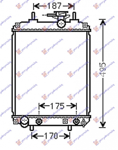 HLADNJAK MOTORA 1.0/1.3/1.5 BENZIN (MAN/AUTO) (400x310) (KOYO)